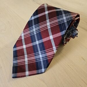 Brooks Brothers Classic Red and Blue Checkered Tie